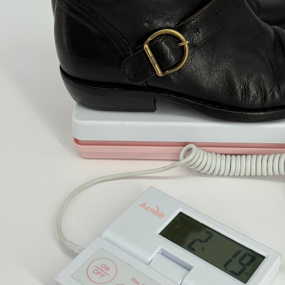 Florentini Baker Womens Ankle Boots Moto Leather Bootie Size 9 EU 39.5 Biker - Picture 9 of 9